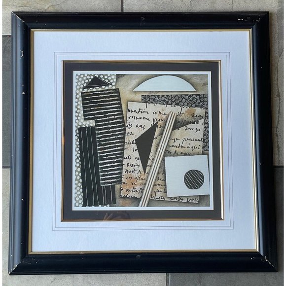 Vintage Mid-Century Modern Print Vanguard Studios Abstract Cubism Modernist Art - Picture 12 of 12